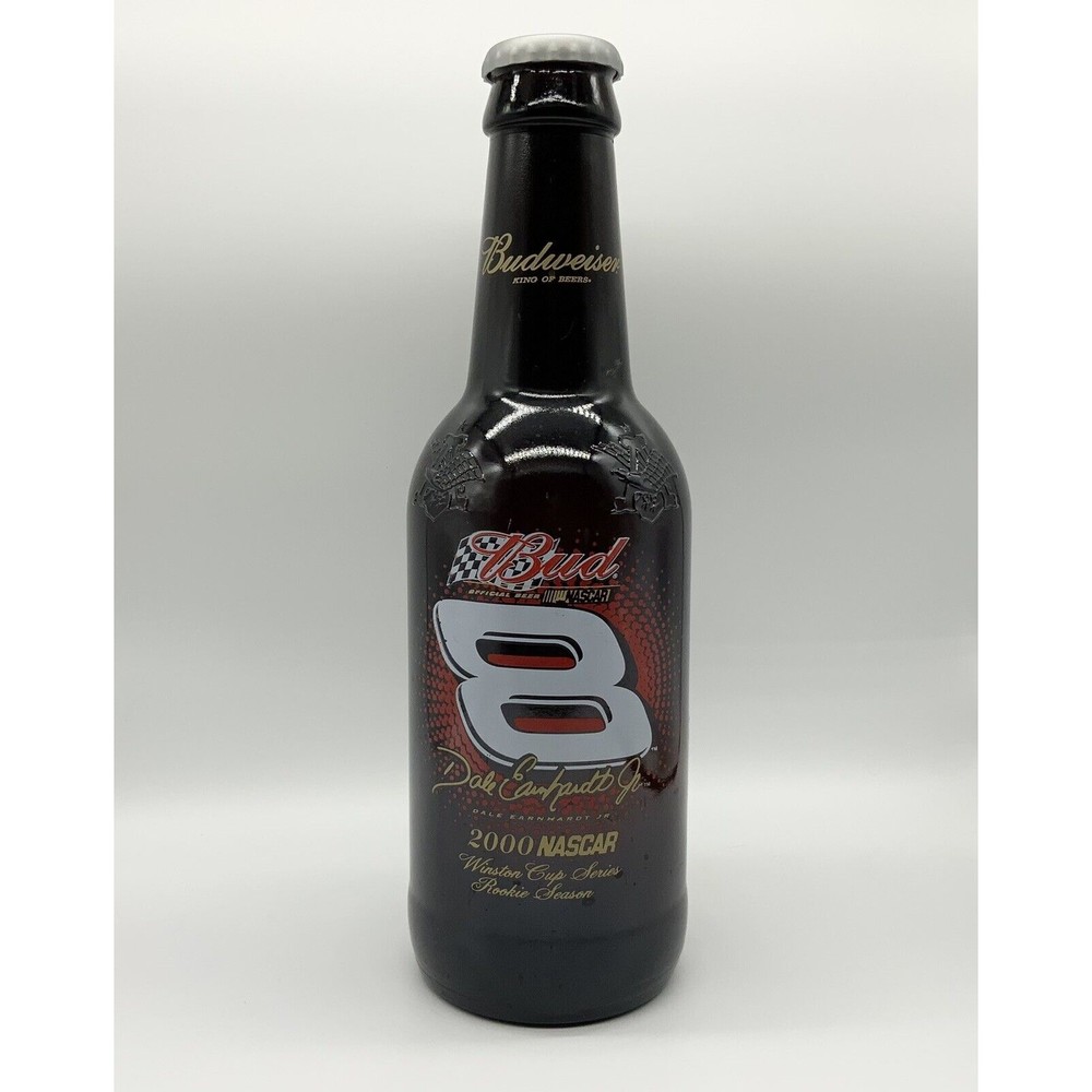 Budweiser Bud Dale Earnhardt Jr #8 Nascar 2000 Winston Glass Beer Bottle